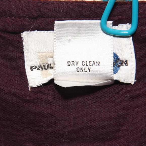 Vintage Paul Harris Design Vest Wool Blend Size Medium Full Zip Boho Burgundy - Picture 5 of 5